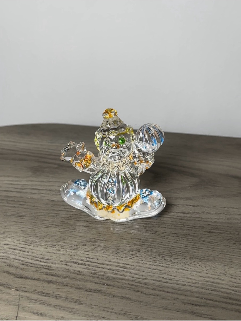 Princess House 24% Lead Crystal Rocking Clown Figurine Made in Germany